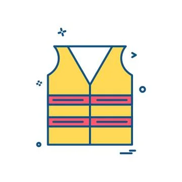 Jacket labour icon vector design Illustrazione stock