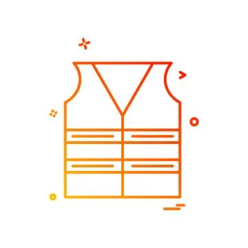 Jacket labour icon vector design Illustrazione stock