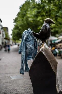 Jacket left hanging Foto stock