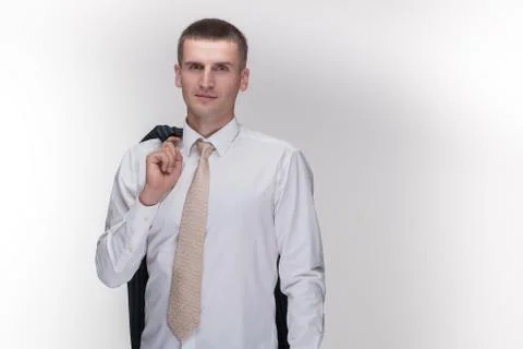 Jacket man  studio Stock Photos