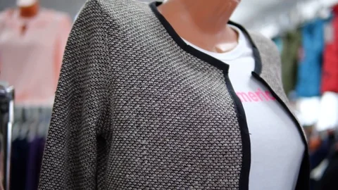 Jacket on a mannequin 1 Stock Footage 104659303