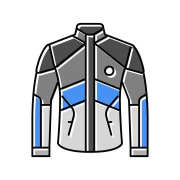 Jacket motorcycle color icon vector illustration Stock Illustration
