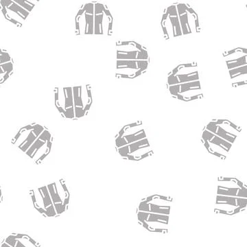 Jacket motorcycle glyph vector seamless pattern 스톡 일러스트