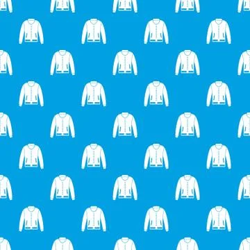 Jacket pattern seamless blue Stock Illustration