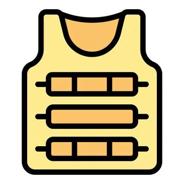 Jacket protection icon vector flat Stock Illustration