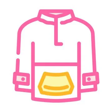 Jacket snowboard color icon vector illustration Stock Illustration