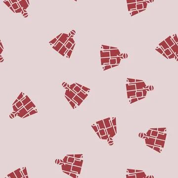 Jacket snowboard glyph seamless pattern Stock Illustration
