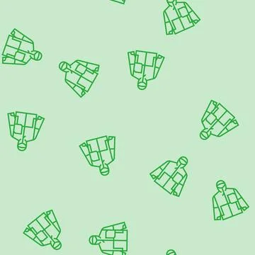 Jacket snowboard line seamless pattern Stock Illustration