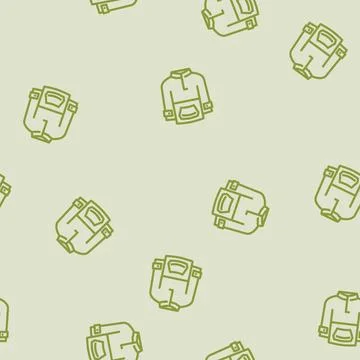 Jacket snowboard line vector seamless pattern Stock Illustration