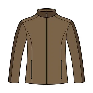 Jacket template Stock Illustration
