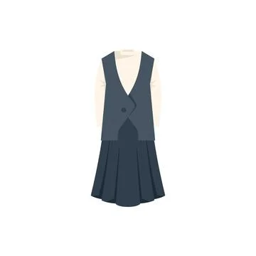 Jacket uniform icon flat vector. Fashion dress Stockillustratie