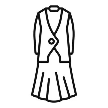 Jacket uniform icon outline vector. Fashion dress Stockillustratie