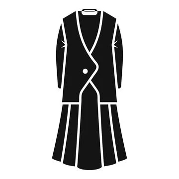 Jacket uniform icon simple vector. Fashion dress イラスト素材