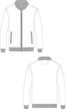 Jacket Varsity Mock ups Templates Vectors Stock Illustration