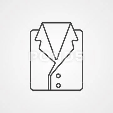 Jacket vector icon Stock Illustration