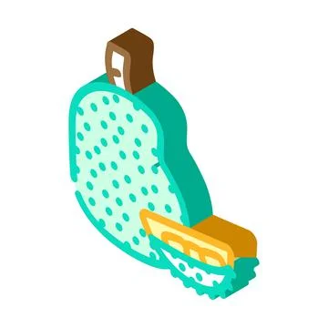 Jackfruit fruit isometric icon vector illustration Stock Illustration