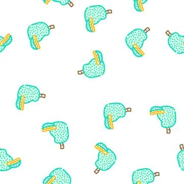 Jackfruit fruit vector seamless pattern Stock Illustration