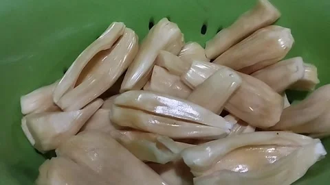 Jackfruit that has been peeled clean Stock Footage 224487645