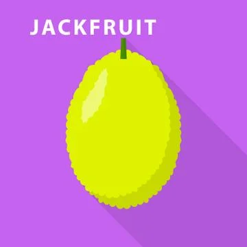 Jackfruit icon, flat style イラスト素材