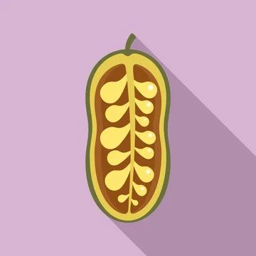 Jackfruit icon, flat style イラスト素材