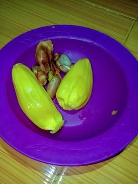 Jackfruit on the plate Stock Photos
