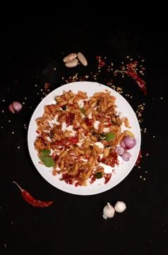 Jackfruit with red chilly flakes 스톡 사진