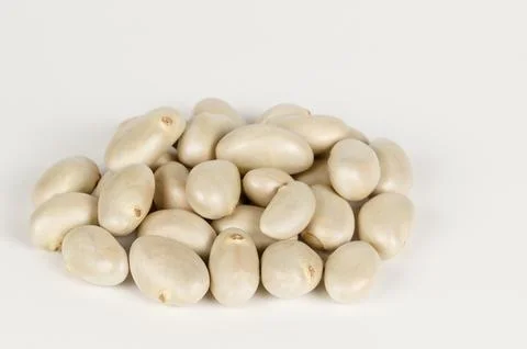 Jackfruit seeds on white Foto stock