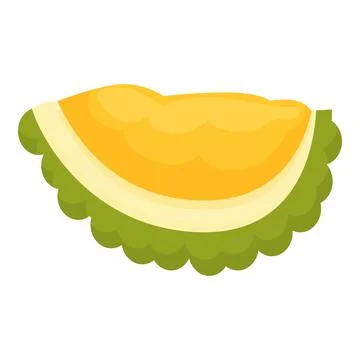 Jackfruit slice icon cartoon vector. Ripe food イラスト素材