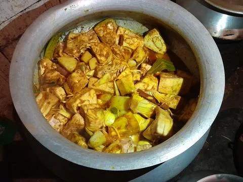 Jackfruit as a vegetable raw food Fotos de archivo