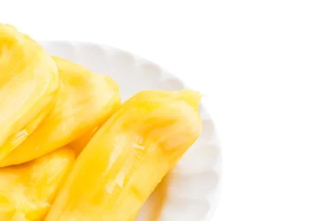 Jackfruits on white background Stock Photos