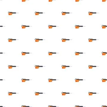 Jackhammer construction tool repeating pattern design background Stock Illustration