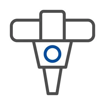 Jackhammer icon. Concept of construction, demolition, and renovation. Stock Illustration