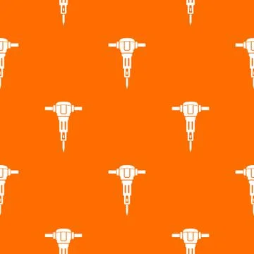 Jackhammer pattern vector orange 스톡 일러스트