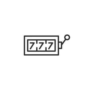 Jackpot 777 Icon Stock Illustration