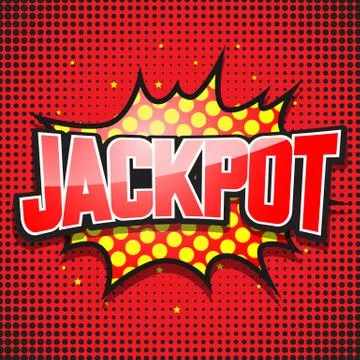 Jackpot. Comic Speech Bubble. Vector illustration Stock Illustration