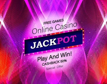 Jackpot frame label Stock Illustration