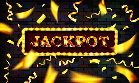 Jackpot frame label Stock Illustration