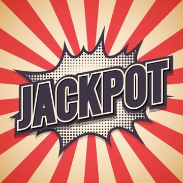 Jackpot Graffiti. Comic Speech Bubble. Vector illustration Illustrazione stock