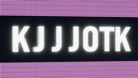 Jackpot, letter moving randomly, ticker. Stock Footage 281337643