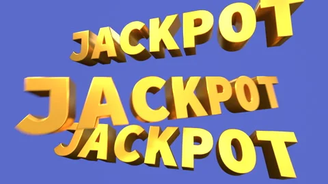 Jackpot, pop up sign. Stock Footage 314735081