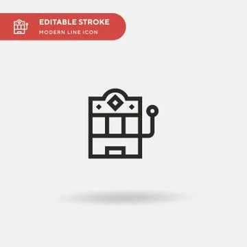 Jackpot Simple vector icon. Illustration symbol design template for web mobil Stock Illustration