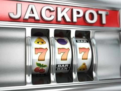 Jackpot on slot machine Stock Illustration
