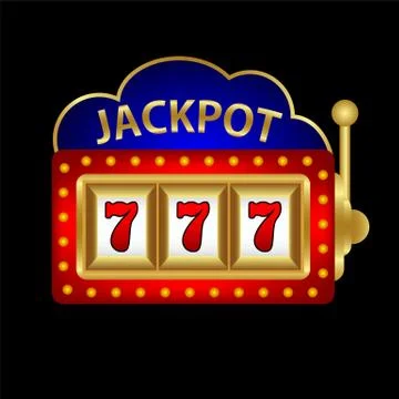 Jackpot on a slot machine Stock Illustration