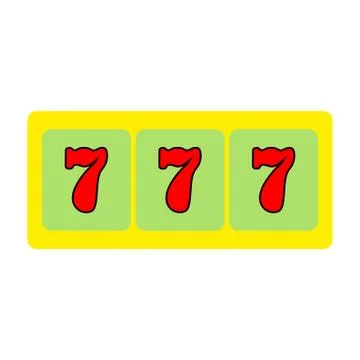 Jackpot on a slot machine Stock Illustration