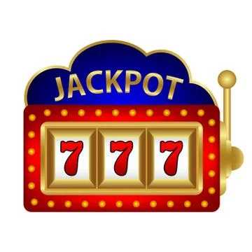 Jackpot on a slot machine vector Stock Illustration