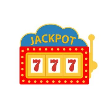 Jackpot on a slot machine vector Stock Illustration