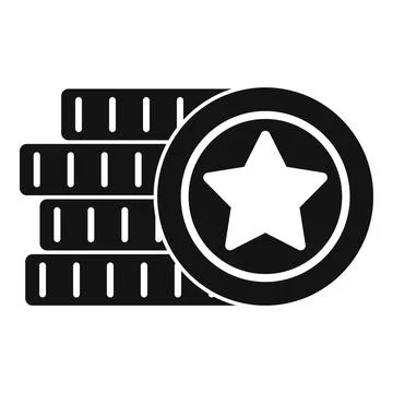 Jackpot token icon simple vector. Casino poker Stock Illustration