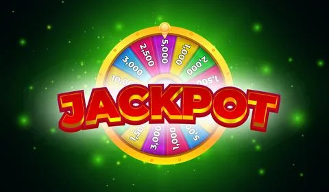 Jackpot Wheel of Fortune. Spin Game. Bonus. Jackpot Winning Stock Illustration