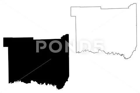 Jackson County, Indiana (U.S. county, United States of America, USA, U.S., US Stock Illustration