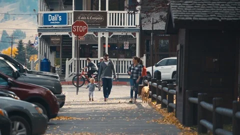 Jackson hole ‘ s street Stock Footage 106365751